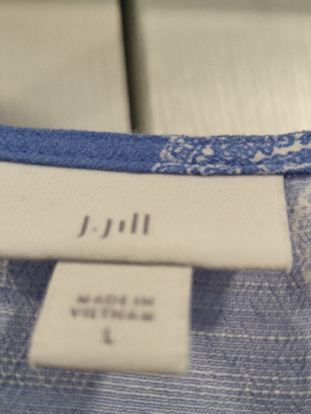 J. Jill Blue Printed Tunic Top - Picture 2 of 4